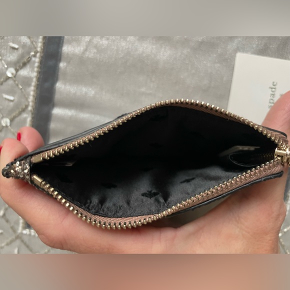 Kate spade glitter zip ID wallet NEW - last one - Picture 3 of 4